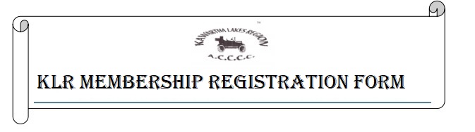 Kawatha Lakes Region Registration